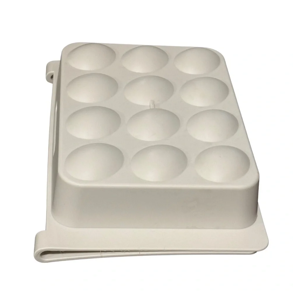 Hanging Egg Holder for Fridge Shelf Plastic 12-Egg Storage Tray New
